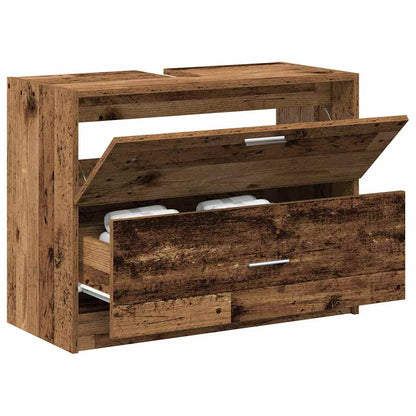 Bathroom Cabinet Old Wood 78 x 37 x 59 cm Engineered wood