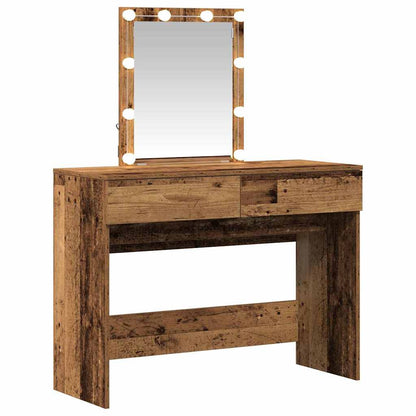 Dressing Table Old Wood 100 x 40 x 130 cm Engineered Wood