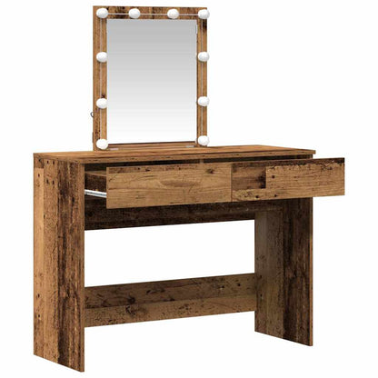 Dressing Table Old Wood 100 x 40 x 130 cm Engineered Wood