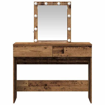 Dressing Table Old Wood 100 x 40 x 130 cm Engineered Wood