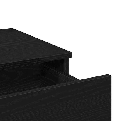 Dressing Table Black Oak 100 x 40 x 130 cm Engineered Wood