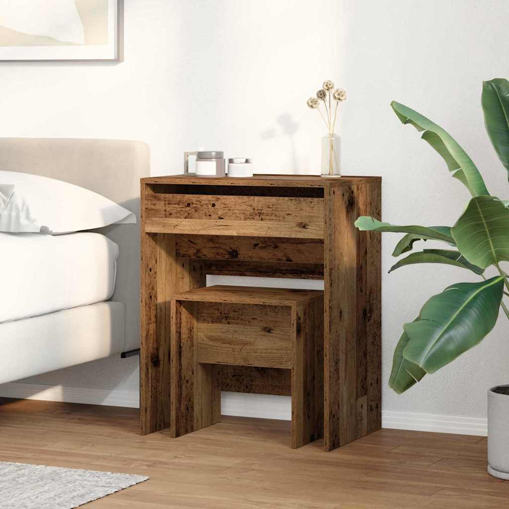 Dressing Table Old Wood 60 x 40 x 75 cm Engineered wood