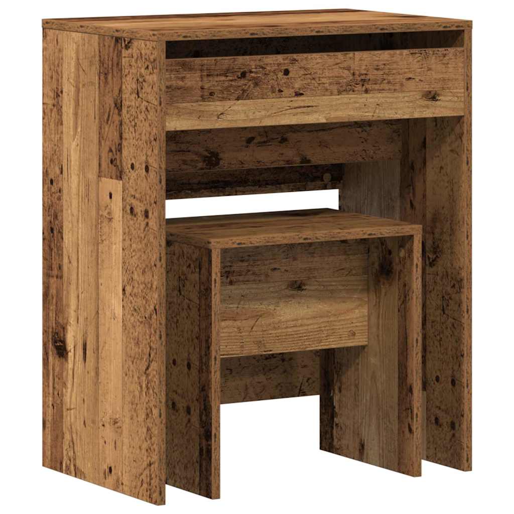 Dressing Table Old Wood 60 x 40 x 75 cm Engineered wood