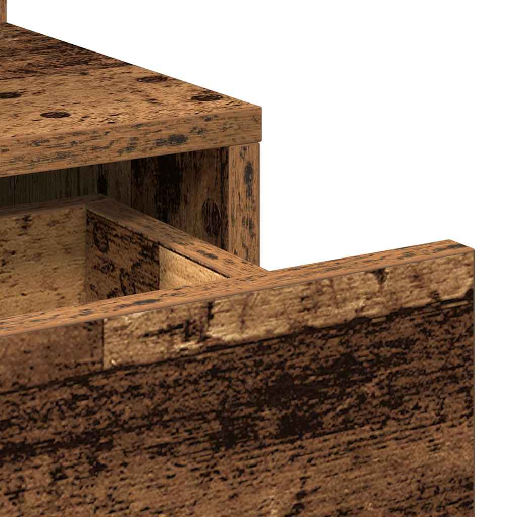 Dressing Table Old Wood 80 x 35 x 132 cm Engineered Wood