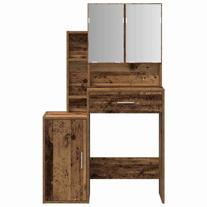 Dressing Table Old Wood 80 x 35 x 132 cm Engineered Wood