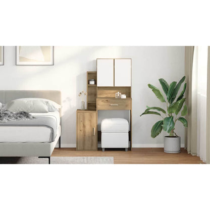 Dressing Table Artisan Oak 80 x 35 x 132 cm Engineered Wood