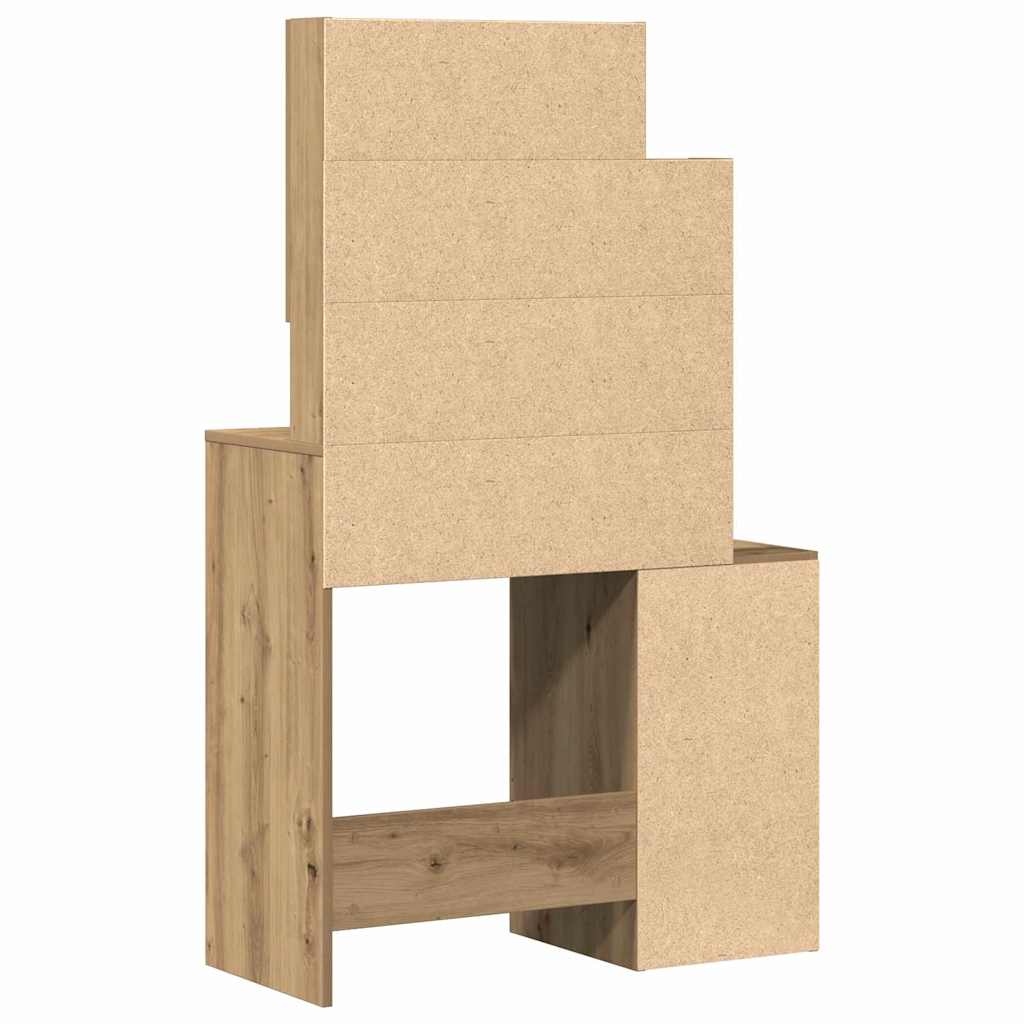 Dressing Table Artisan Oak 80 x 35 x 132 cm Engineered Wood