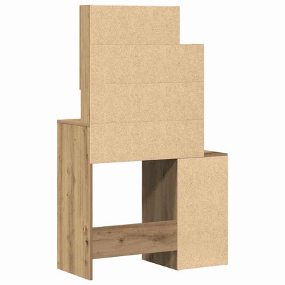 Dressing Table Artisan Oak 80 x 35 x 132 cm Engineered Wood