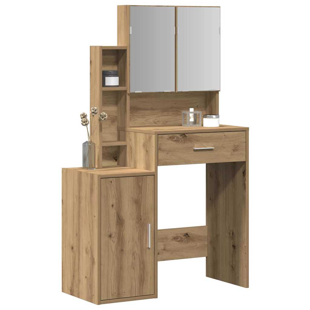 Dressing Table Artisan Oak 80 x 35 x 132 cm Engineered Wood
