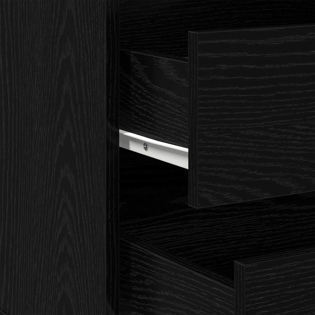 Drawer Cabinet Black 61 x 41 x 58 cm Engineered Wood