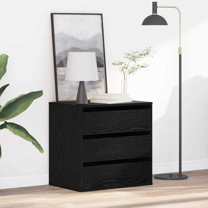 Drawer Cabinet Black 61 x 41 x 58 cm Engineered Wood