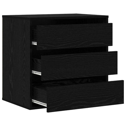 Drawer Cabinet Black 61 x 41 x 58 cm Engineered Wood