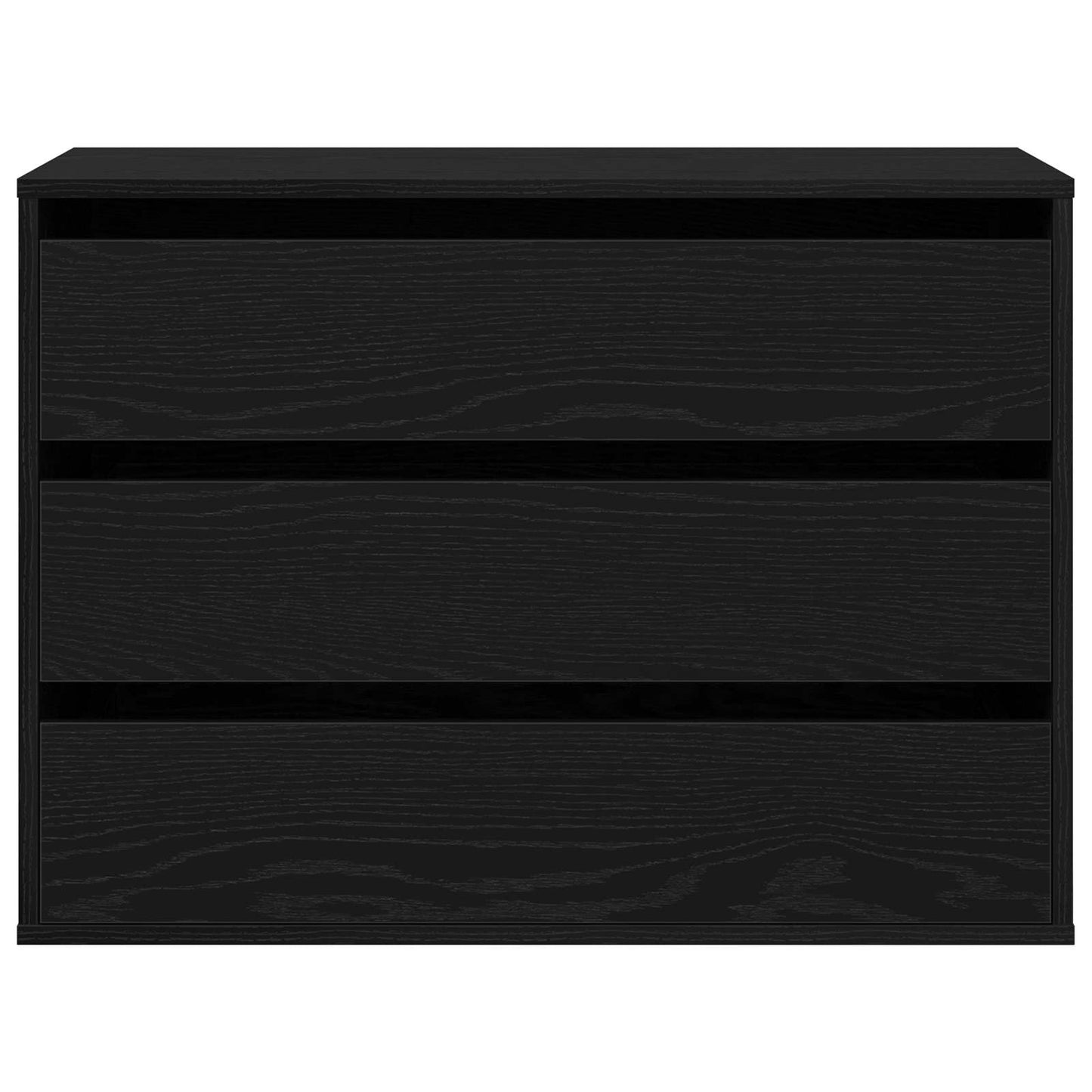 Drawer Cabinet Black 80 x 41 x 58 cm Engineered Wood