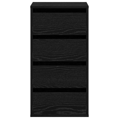 Drawer Cabinet Black 40 x 41 x 76 cm Engineered Wood