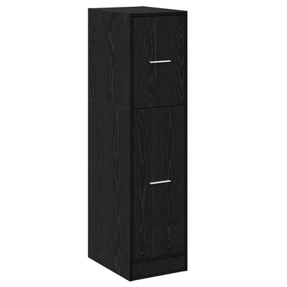 Apothecary Cabinet Black oak 30 x 41 x 118 cm Engineered wood