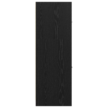 Apothecary Cabinet Black oak 30 x 41 x 118 cm Engineered wood