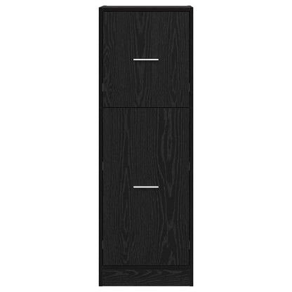 Apothecary Cabinet Black oak 40 x 41 x 118 cm Engineered wood