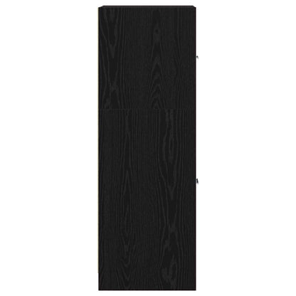 Apothecary Cabinet Black oak 40 x 41 x 118 cm Engineered wood