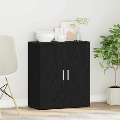 Sideboard Black Oak 60x31x70 cm Engineered Wood