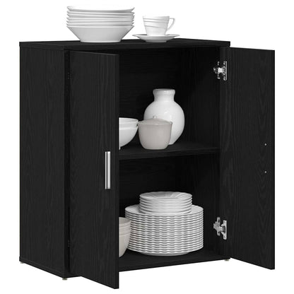Sideboard Black Oak 60x31x70 cm Engineered Wood