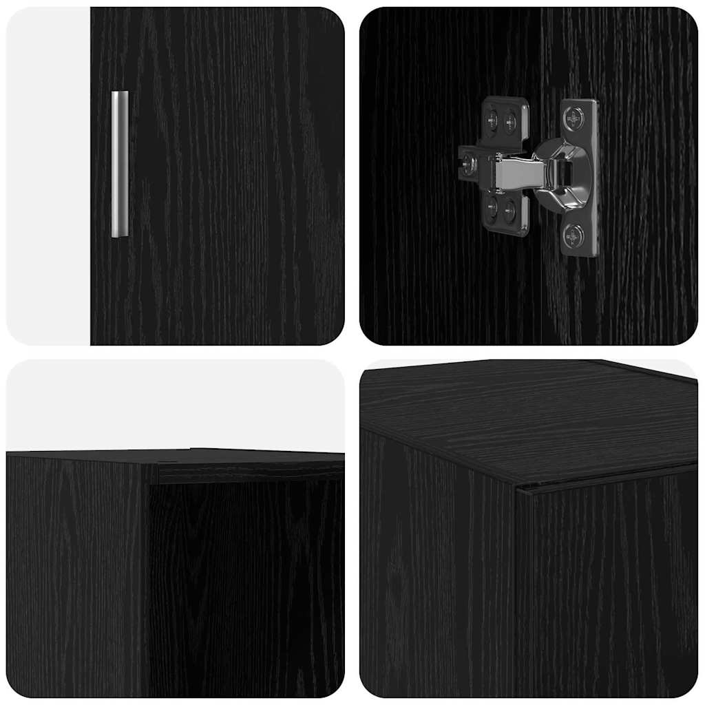 Wall-Mounted Cabinet Black Oak 30 x 42.5 x 39.5 cm