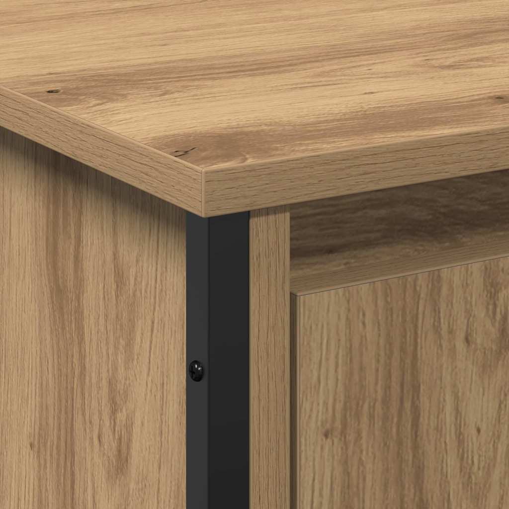 Bathroom Sink Cabinet with Storage Artisan Oak 91 x 35 x 60 cm