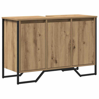 Bathroom Sink Cabinet with Storage Artisan Oak 91 x 35 x 60 cm
