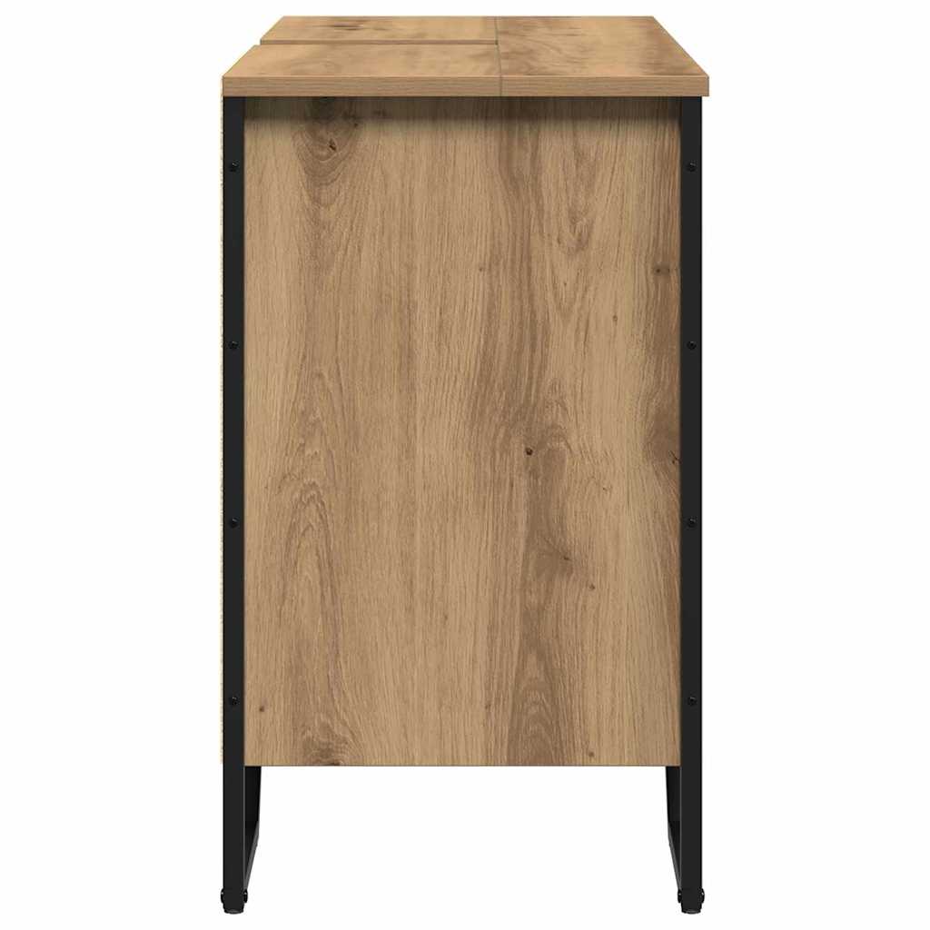 Bathroom Sink Cabinet with Storage Artisan Oak 91 x 35 x 60 cm