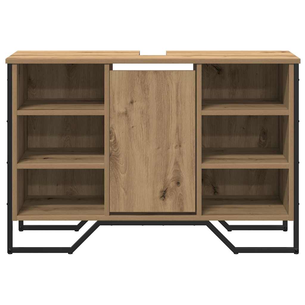 Bathroom Sink Cabinet with Shelf Artisan Oak 91 x 35 x 60 cm