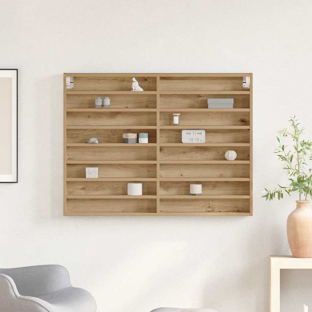 Display Cabinet Artisan Oak 100 x 8.5 x 75 cm Engineered Wood