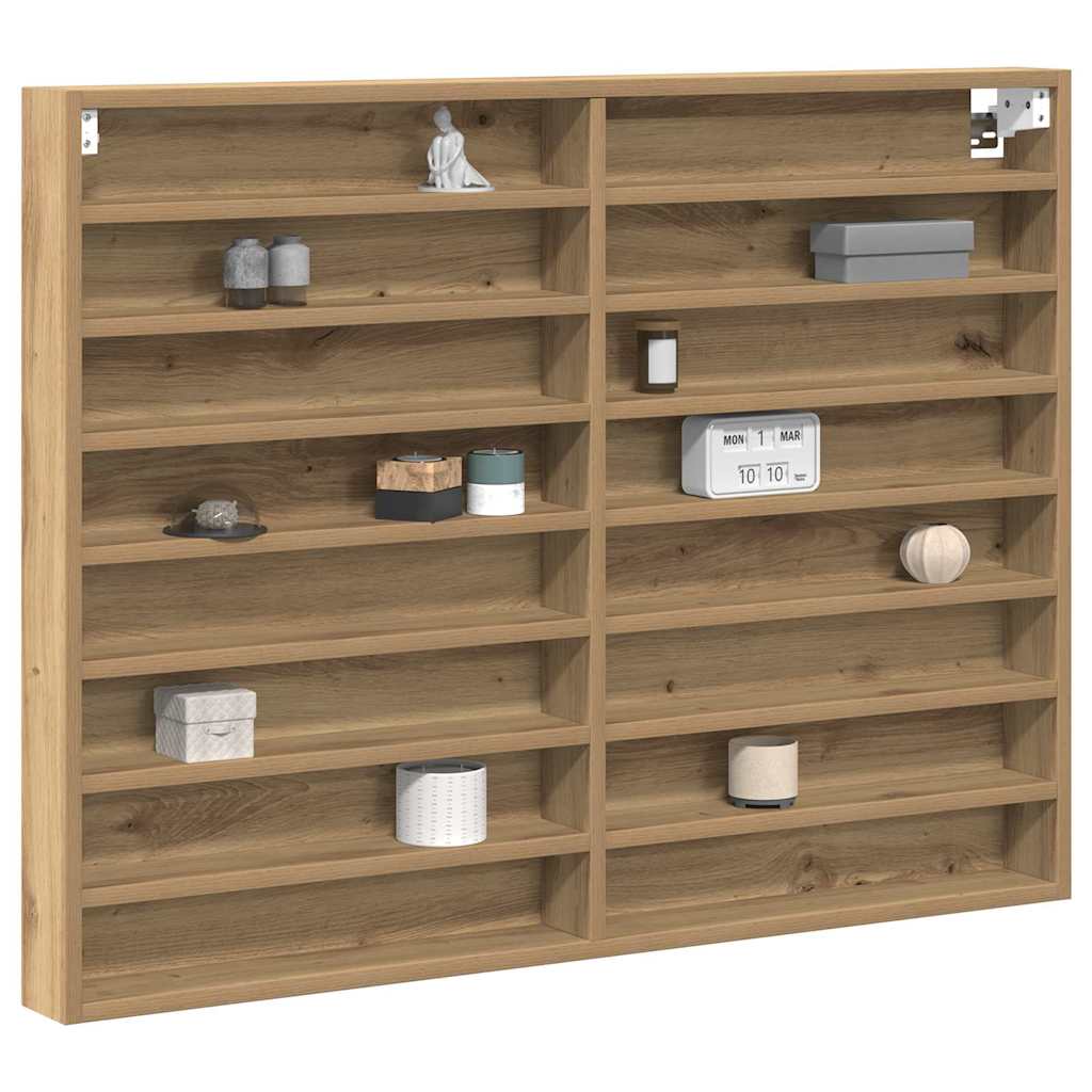 Display Cabinet Artisan Oak 100 x 8.5 x 75 cm Engineered Wood