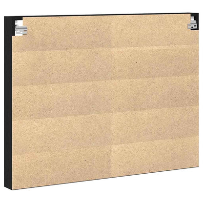 Display Cabinet Wall-Mounted Black Oak 100 x 8.5 x 75 cm