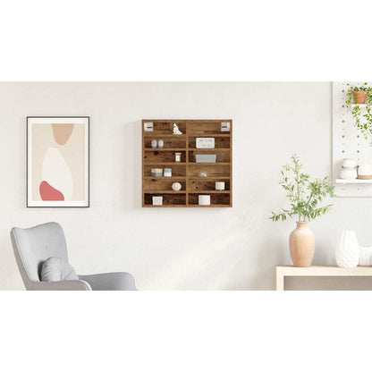 Display Cabinet Old Wood 60 x 8.5 x 58 cm Engineered Wood