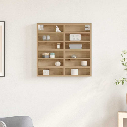 Display Cabinet Artisan Oak 60 x 8.5 x 58 cm Engineered Wood