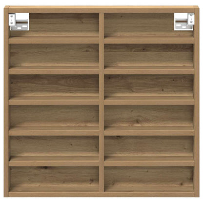 Display Cabinet Artisan Oak 60 x 8.5 x 58 cm Engineered Wood
