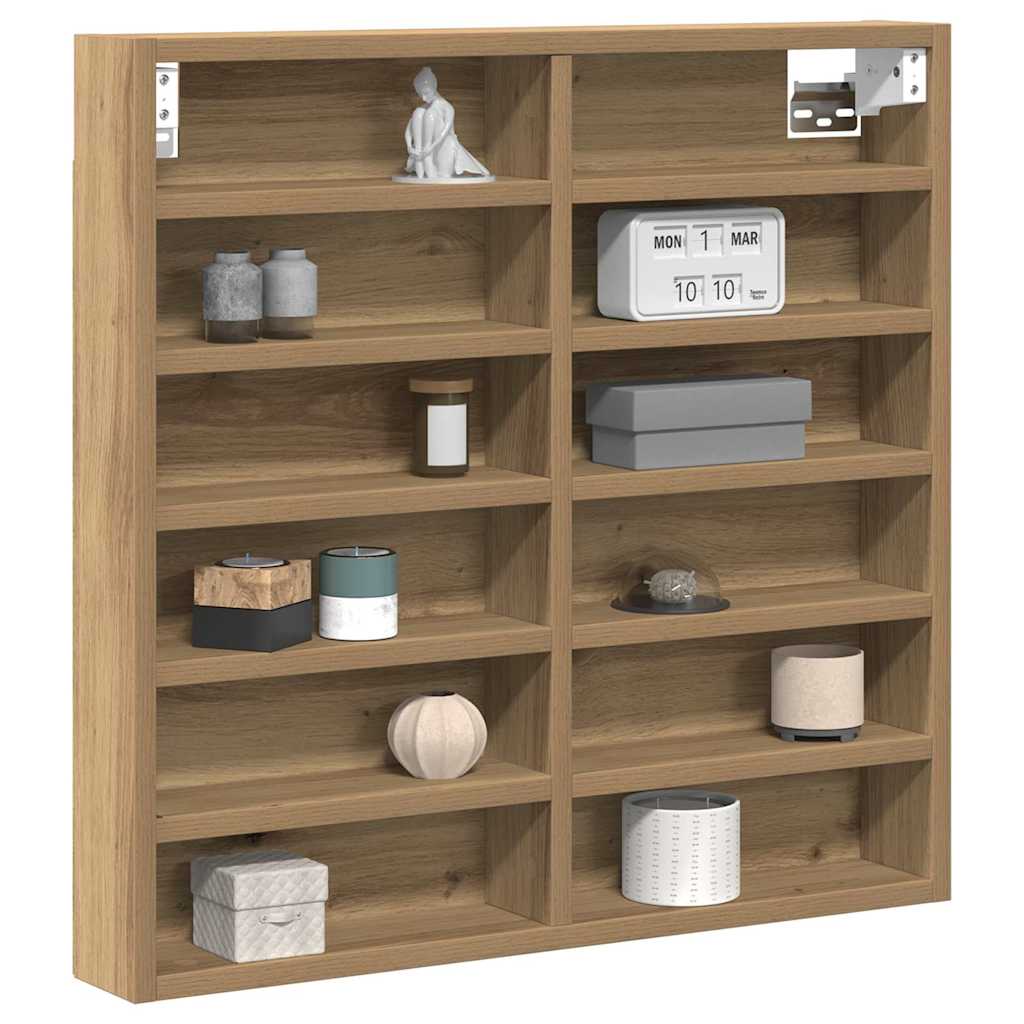 Display Cabinet Artisan Oak 60 x 8.5 x 58 cm Engineered Wood