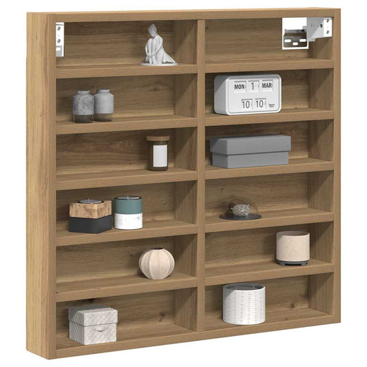 Display Cabinet Artisan Oak 60 x 8.5 x 58 cm Engineered Wood