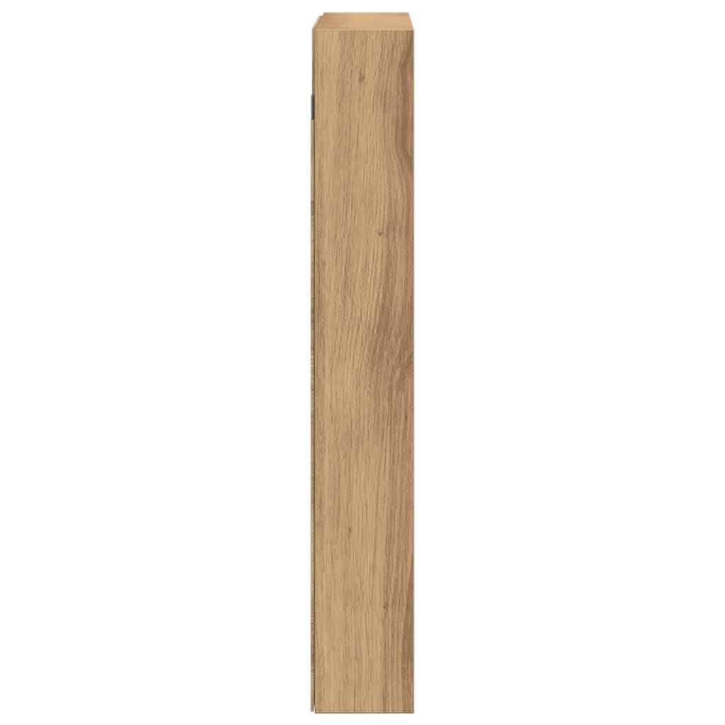Display Cabinet Artisan Oak 60 x 8.5 x 58 cm Engineered Wood