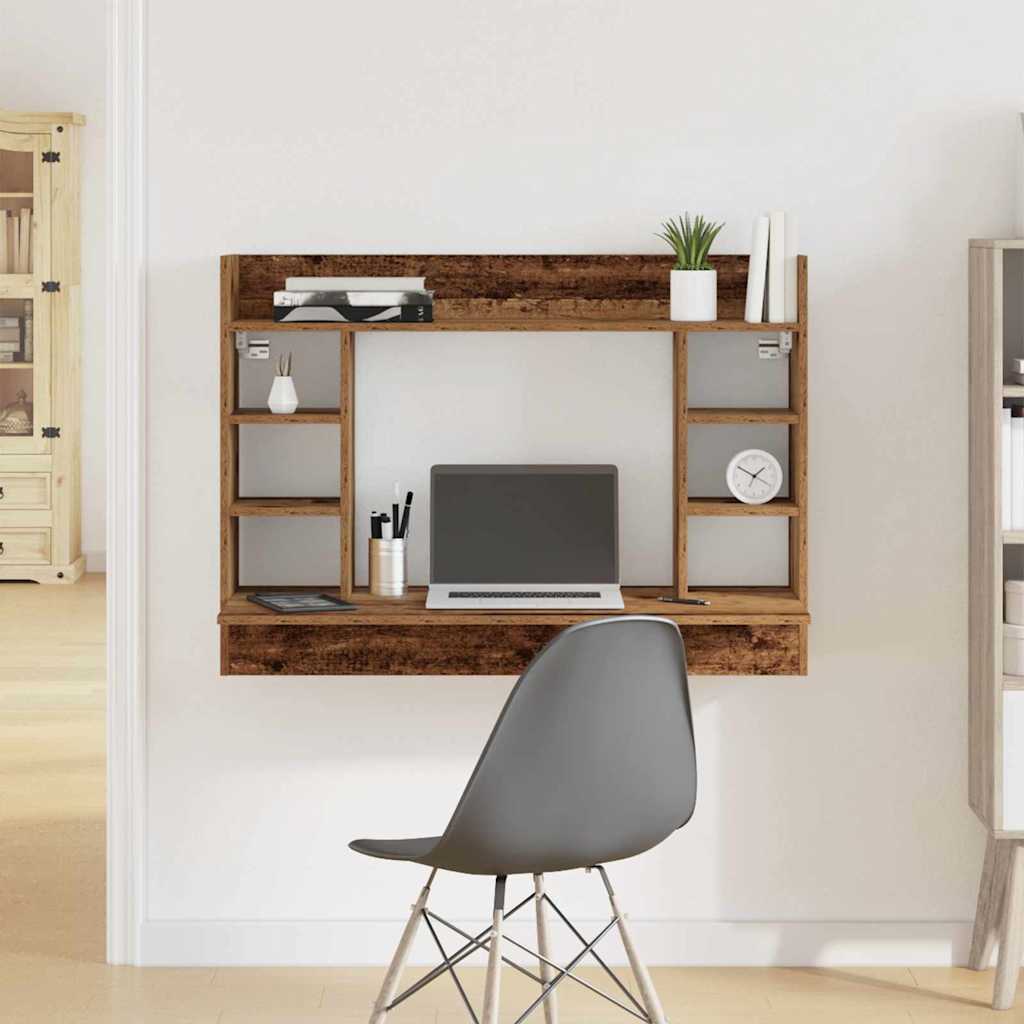 Wall-Mounted Desk Old wood 105 x 48 x 75 cm Engineered wood