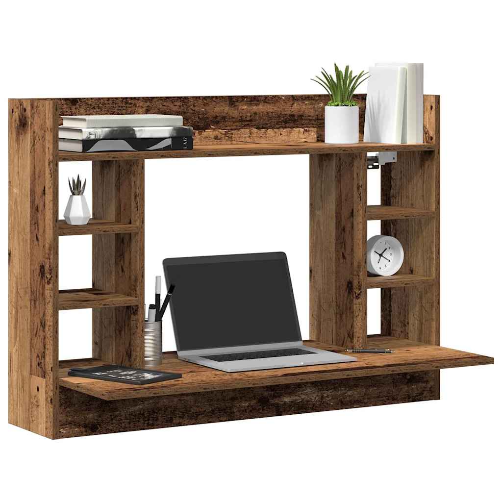 Wall-Mounted Desk Old wood 105 x 48 x 75 cm Engineered wood