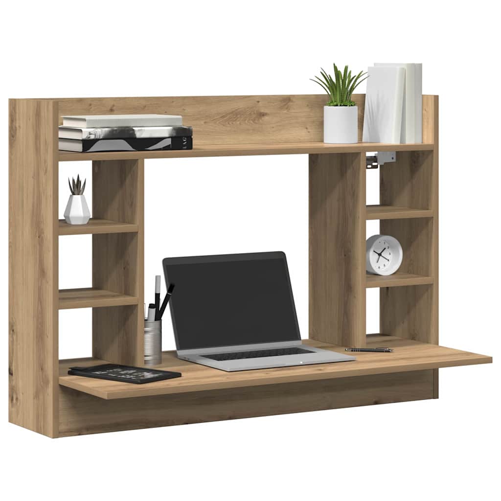 Wall-Mounted Desk Artisan oak 105 x 48 x 75 cm Engineered wood