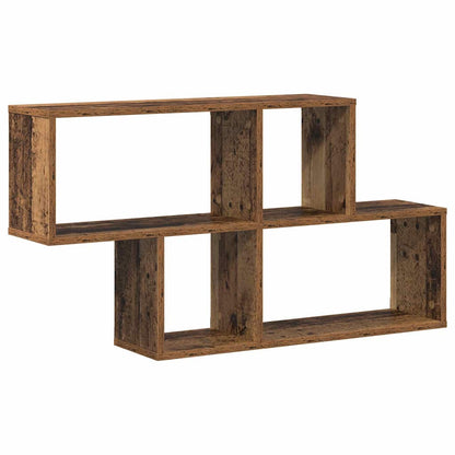 Wall Shelf with Shelf Wall-mounted Brown Engineered Wood