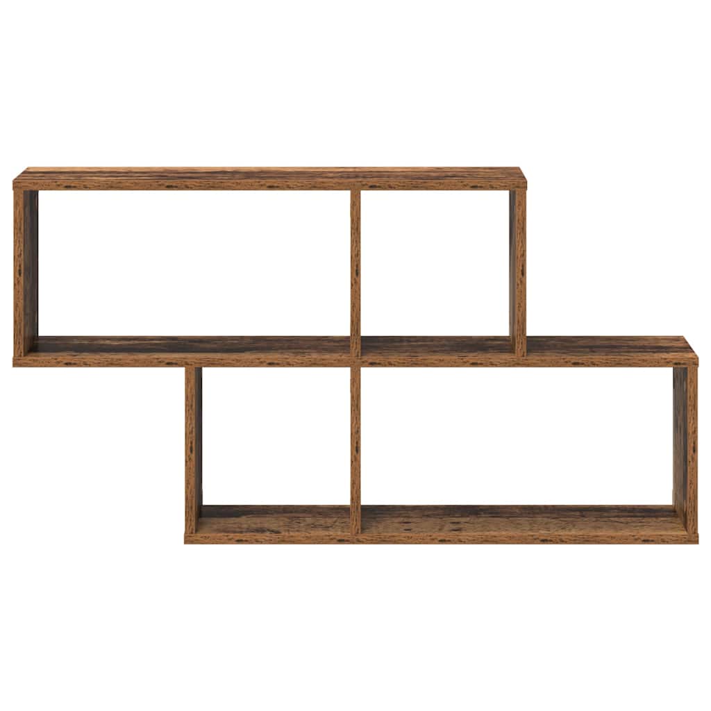 Wall Shelf with Shelf Wall-mounted Brown Engineered Wood