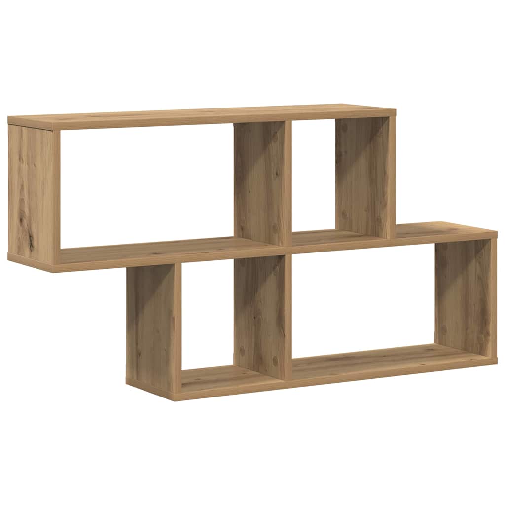 Wall Shelf with Shelf Wall-mounted Brown Engineered Wood