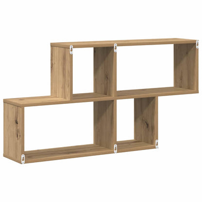 Wall Shelf with Shelf Wall-mounted Brown Engineered Wood