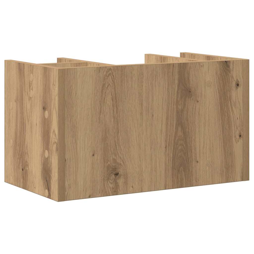 Desk Organiser Black oak 44.5 x 24 x 25 cm Engineered Wood