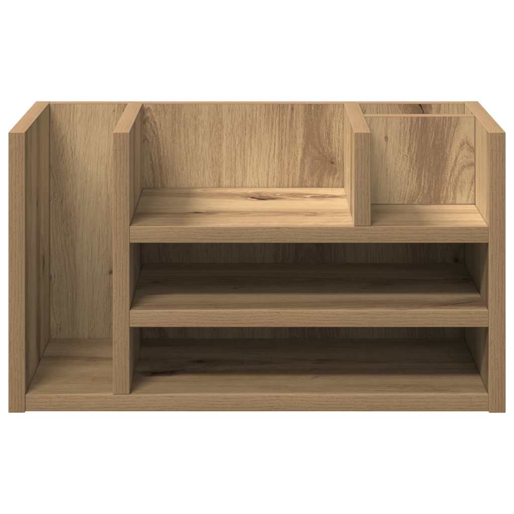 Desk Organiser Black oak 44.5 x 24 x 25 cm Engineered Wood
