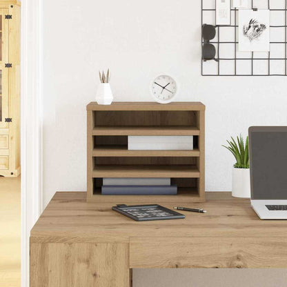 Desk Organiser Artisan Oak 36 x 26 x 29.5 cm Engineered Wood