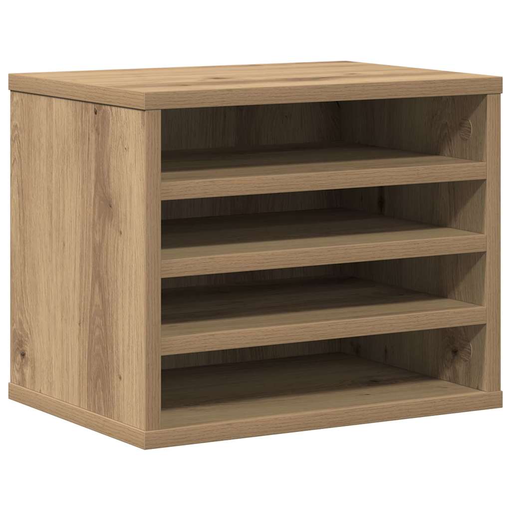 Desk Organiser Artisan Oak 36 x 26 x 29.5 cm Engineered Wood