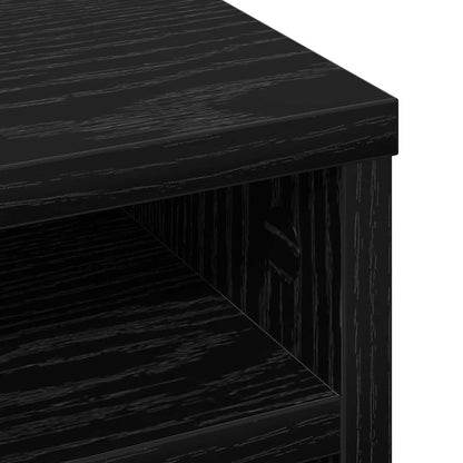 Desk Organiser Black Oak 36 x 26 x 29.5 cm Engineered Wood